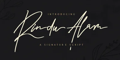 Rindu Alam Font