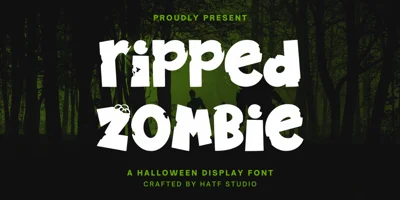 Ripped Zombie Font