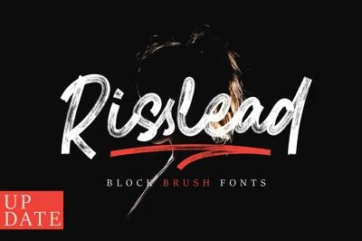 Risslead | Block Brush Fonts