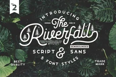 Riverfall SemiRounded Typeface Ver.2