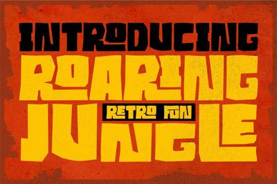 Roaring Jungle //RETRO FONT// Free Download