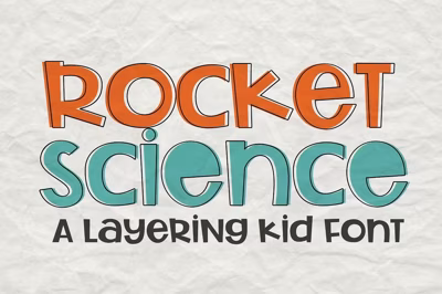 Rocket Science Layering Font Free Download