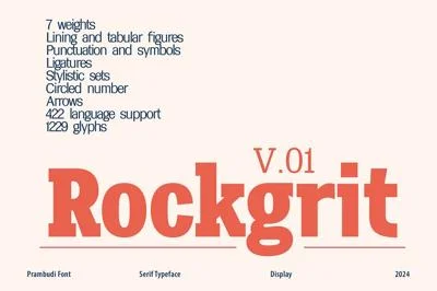 Rockgrit Half Slab (7 fonts)