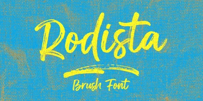 Rodista Brush Font