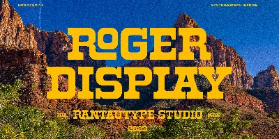 Roger Display Font