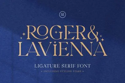 Roger & Lavienna - Ligature Serif Font
