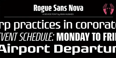 Rogue Sans Nova Font
