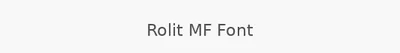 Rolit MF Font
