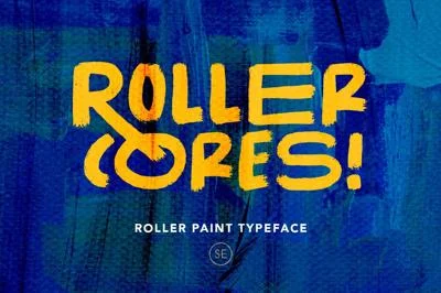Roller Cores - Paint Roller Typeface