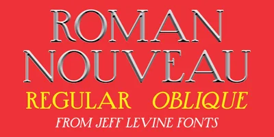 Roman Nouveau JNL Font