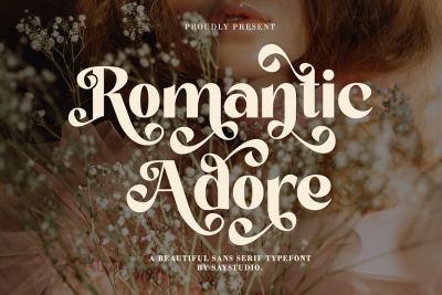 Romantic Adore - Beautiful Sans Font