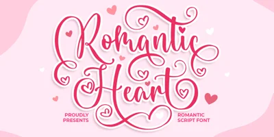 Romantic Heart Font