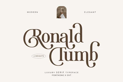 Ronald Tumb - Luxury Serif Typeface