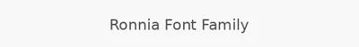 Ronnia Font Family