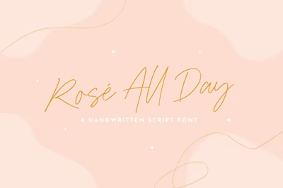 Rosé All Day Script Font Free Download