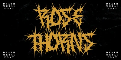 Rose Thorns Font