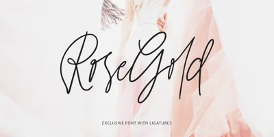 Rosegold Font