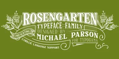 Rosengarten Font