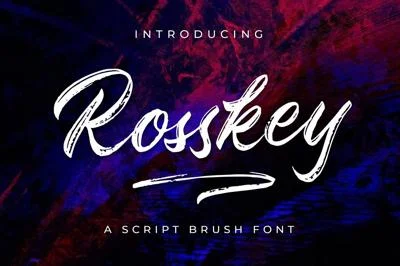 Rosskey - Brush Font