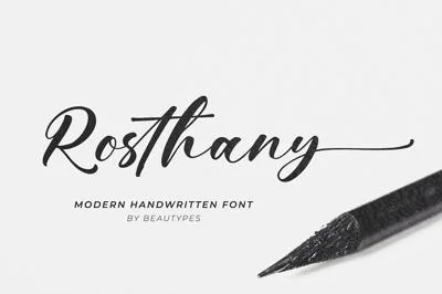 Rosthany - a handwritten script
