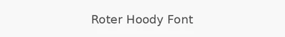 Roter Hoody Font
