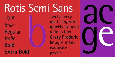 Rotis Semi Sans Font