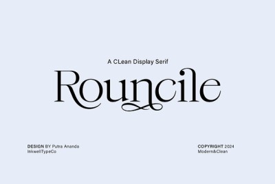 Rouncile - Clean Display Serif Font