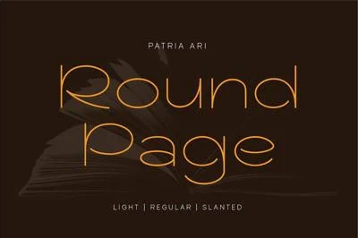 Round Page - Round Monoline Fonts