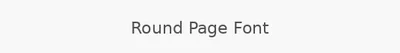 Round Page Font