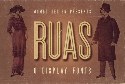 Ruas - Vintage Style Font