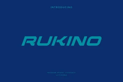 Rukino - Modern Display Typeface