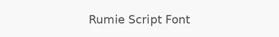 Rumie Script Font