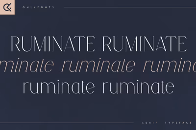 Ruminate - Serif Typeface Free Download