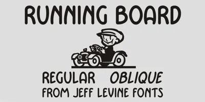 Running Board JNL Font