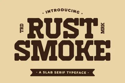 Rust Smoke Vintage Western Slab Serif