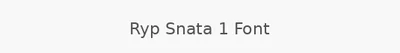 Ryp Snata 1 Font