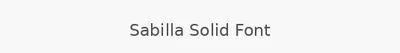 Sabilla Solid Font