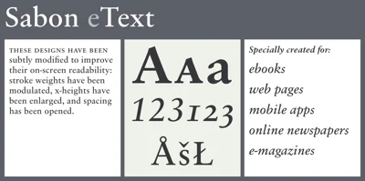 Sabon eText Font