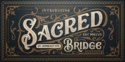 Sacred Bridge Font