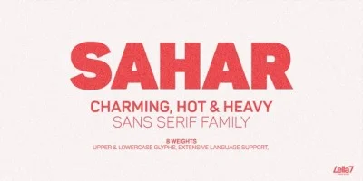 Sahar Sans Font