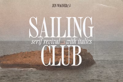 Sailing Club | Nostalgic Serif Free Download