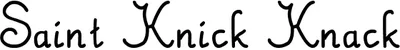 Saint Knick Knack Font