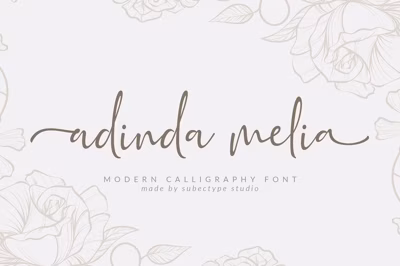SALE! Adinda Melia / Calligraphy Free Download