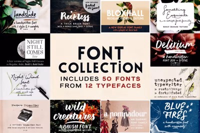 SALE! Font Collection Vol. 1 Free Download