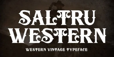 Saltru Western Font