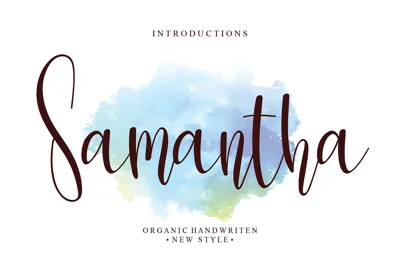 Samantha | Script font