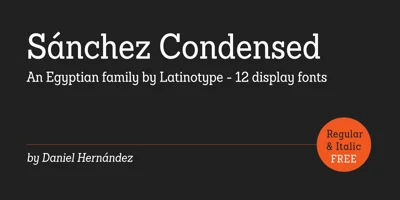 Sanchez Condensed Font