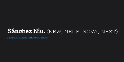 Sánchez Niu Font