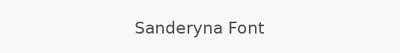 Sanderyna Font