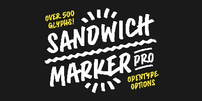 Sandwich Marker Pro Font